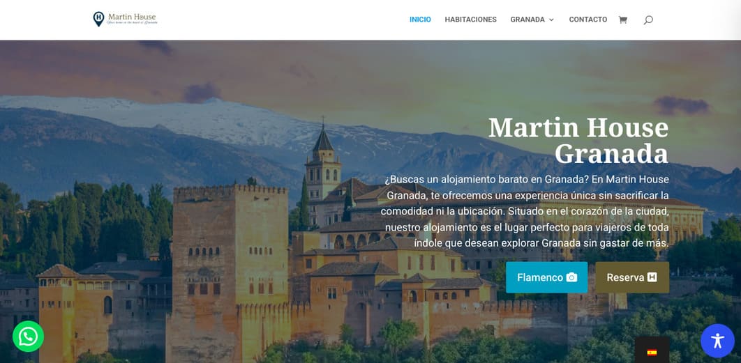 Página web para apartamento turístico con reservas online